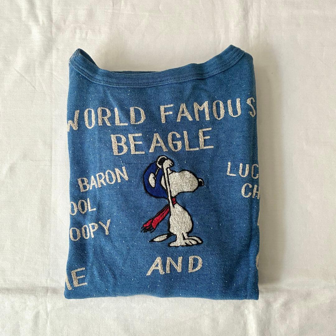 DENIM DUNGAREE 02 スヌーピー 刺繍　トレーナー　スウェット