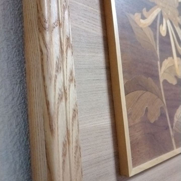 匠秀 木象嵌 箱根寄木細工風 額 インテリア