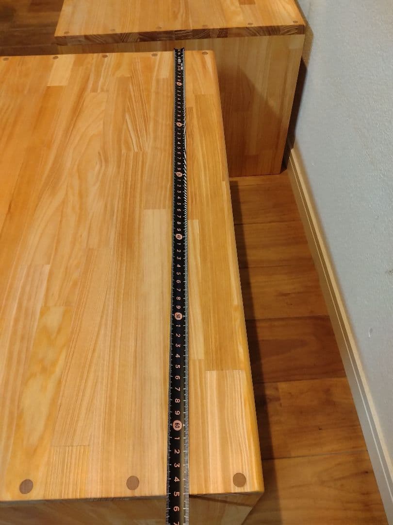 木製 ハンドメイド オーダー コの字型 水槽台 サイドテーブル シェルフ 棚