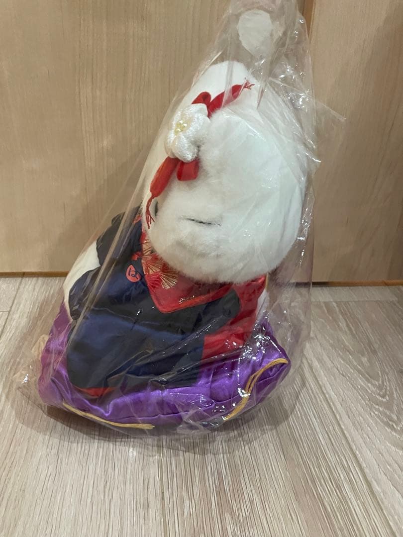 サンリオ　キティ　はろうきてぃ　レトロ　ぬいぐるみ　福まねき　着物　座布団　希少