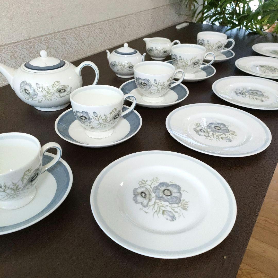 WEDGWOOD】廃盤・希少・スージークーパー グレンミスト ティーセット