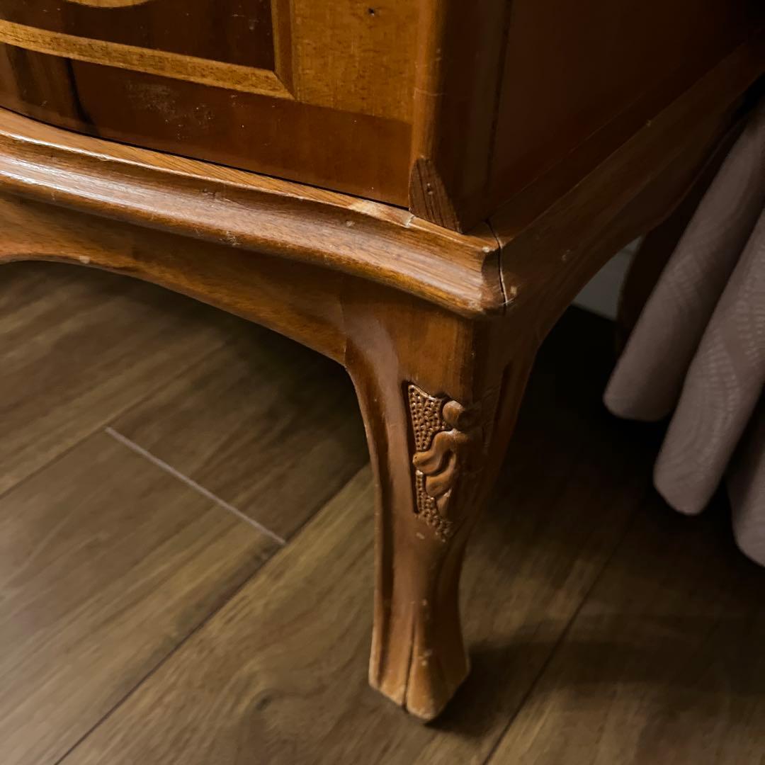 最終値下げ@猫脚アンティーク木製チェスト 4段