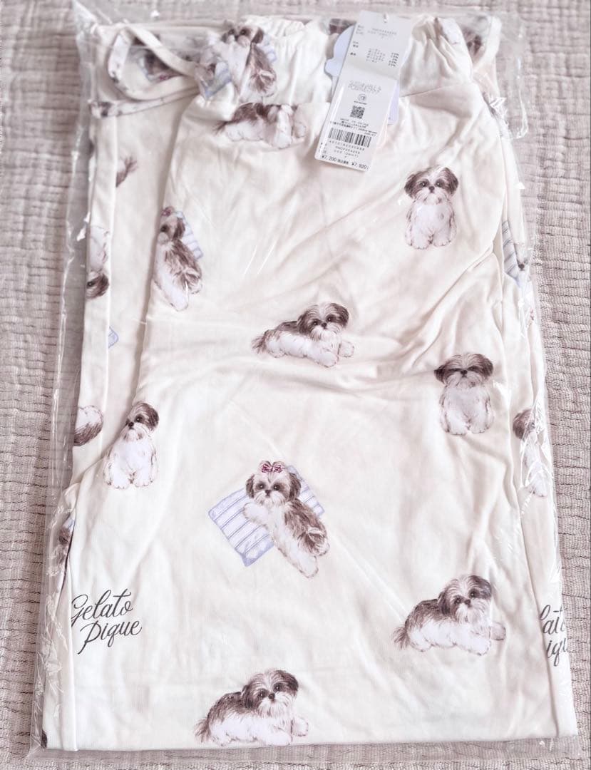 ＊未開封＊シーズー ワンポイント ロンT シーズー柄 ロングパンツ 上下セット