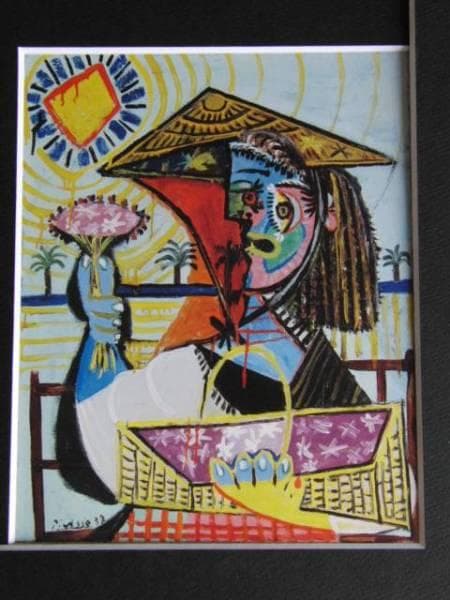 パブロ・ピカソ（Pablo Picasso）、希少な画集より、新品高級額・額装付