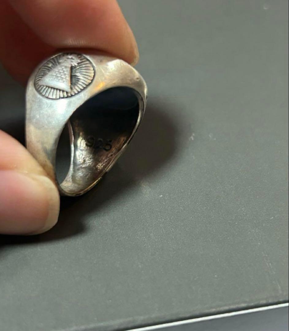 【シルバー925】フリーメイソン　ヴィンテージ　シグネットリング（80s）