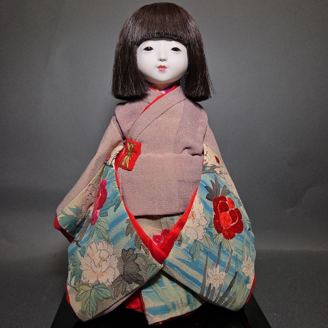 小さめな市松人形 工房朋 春幸作 二人一緒に