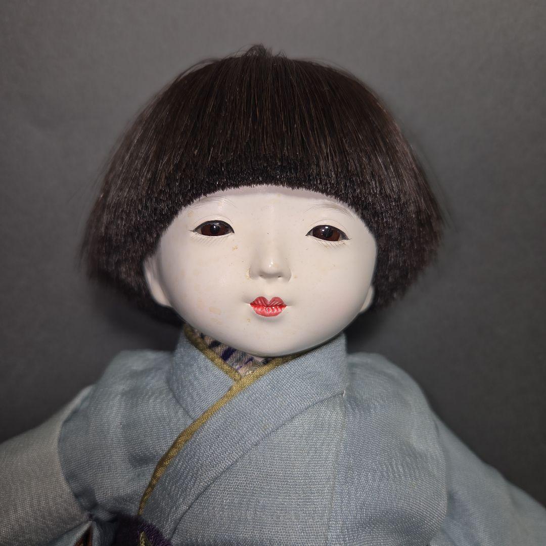 小さめな市松人形 工房朋 春幸作 二人一緒に