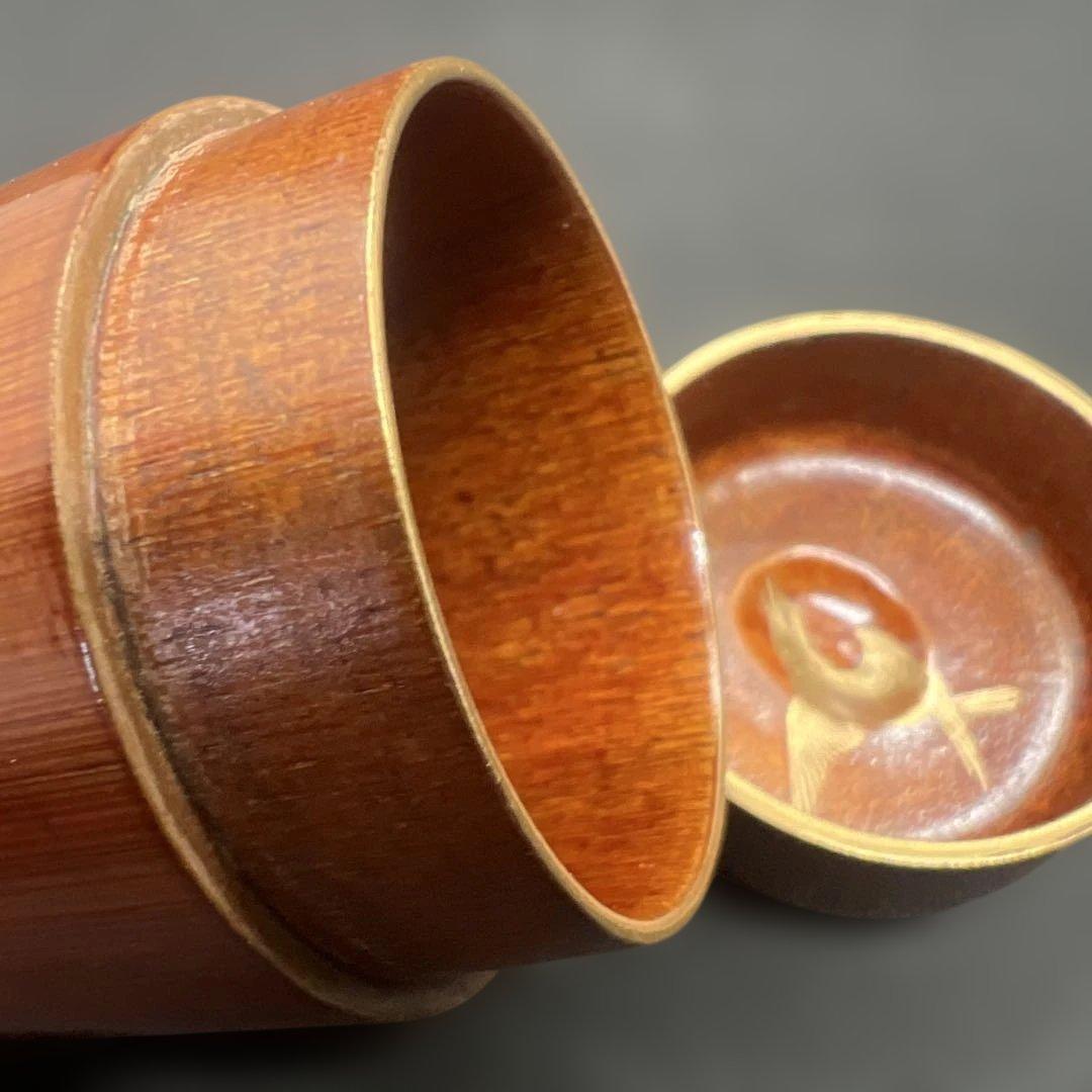 鈴虫蒔絵大棗 溜 吉田祥雲 漆器 茶道具 棗 秋 京塗師 鈴虫蒔絵大棗 溜