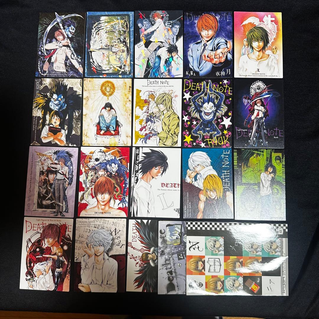 DEATH NOTE】 トレーディングカード18枚ステッカー3枚まとめ レア