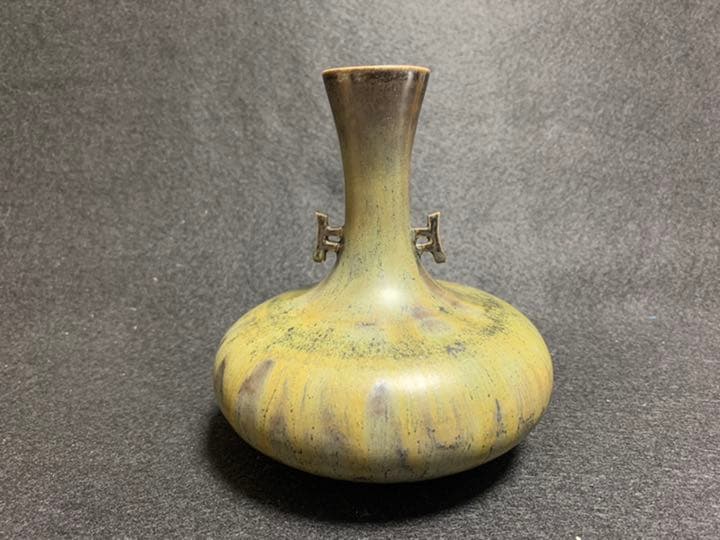 加藤寿逸　灰釉 壺　道泉窯