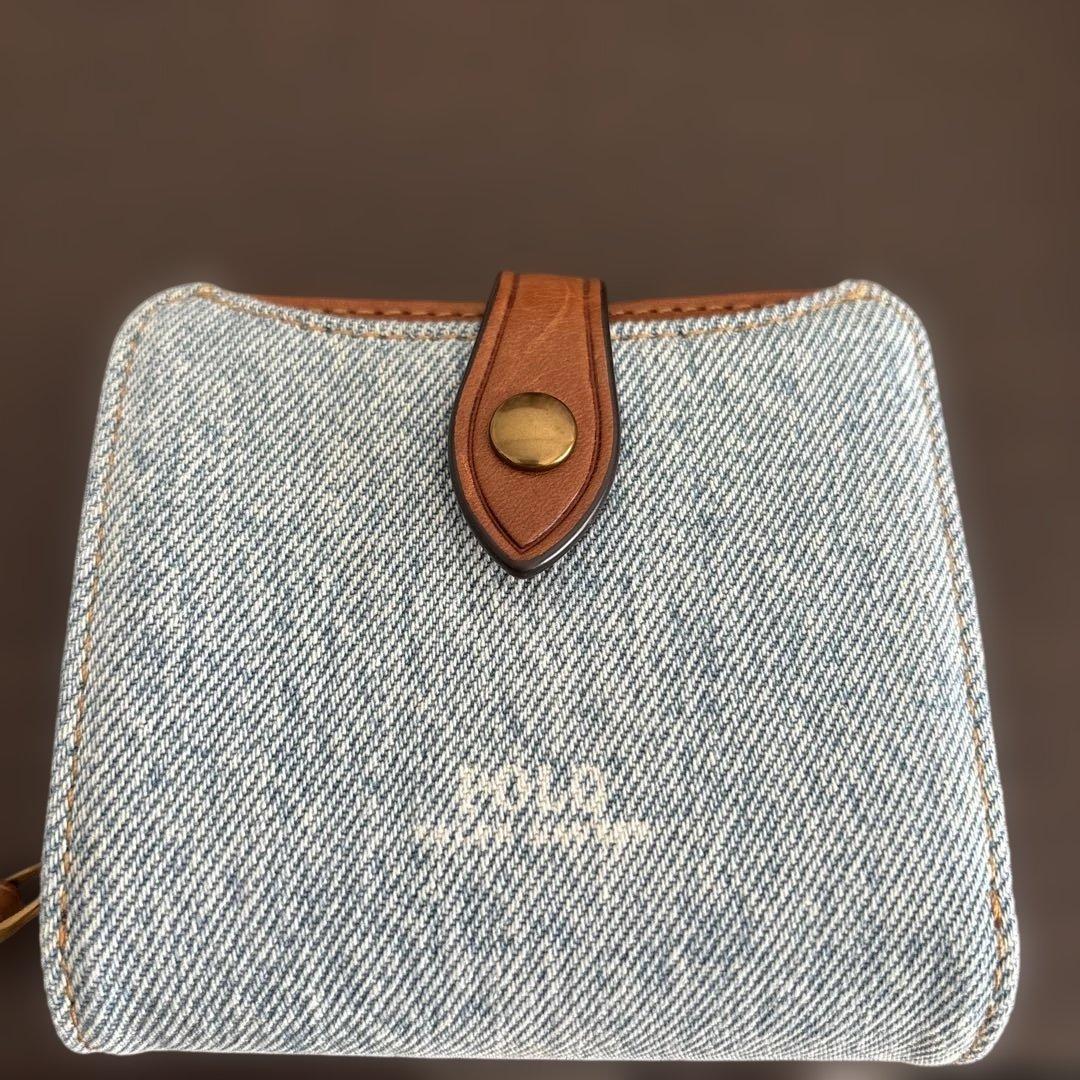 箱付き❣️Polo Ralph Lauren デニム 二つ折り財布