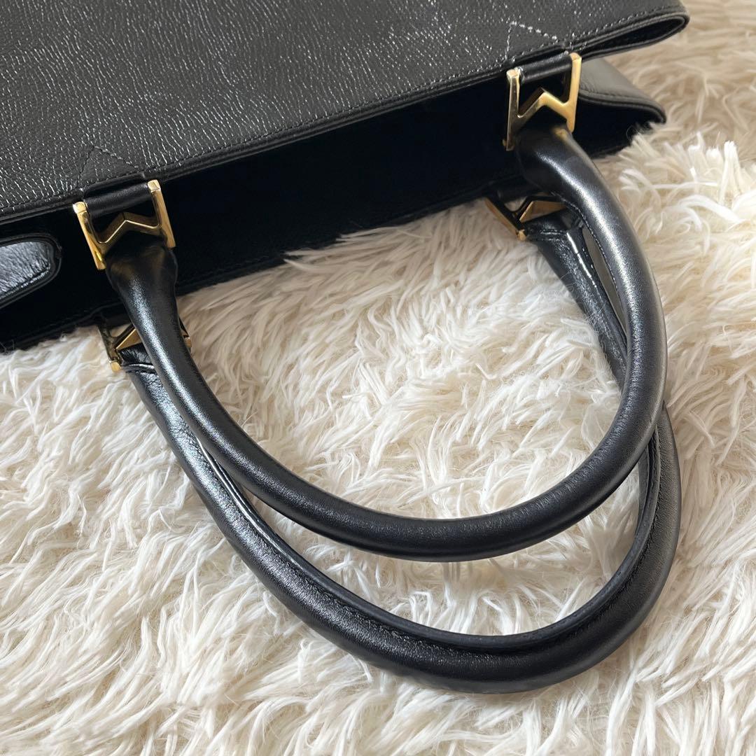 ⭐️未使用級⭐️　MORABITO　モラビト　M金具　ハンドバッグ　ブラック