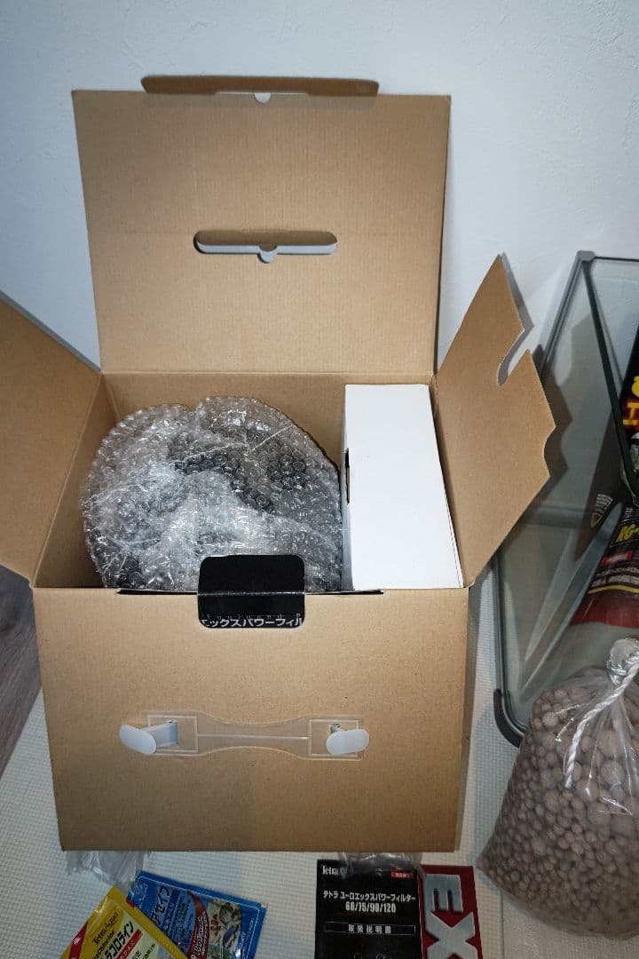 ガラステトラ水槽60曲げガラスセット未使用 引取限定品