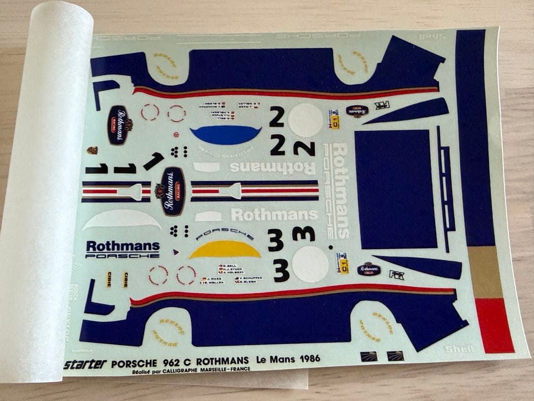 1/43キット スターター ポルシェ 962C ロスマンズ ルマン
