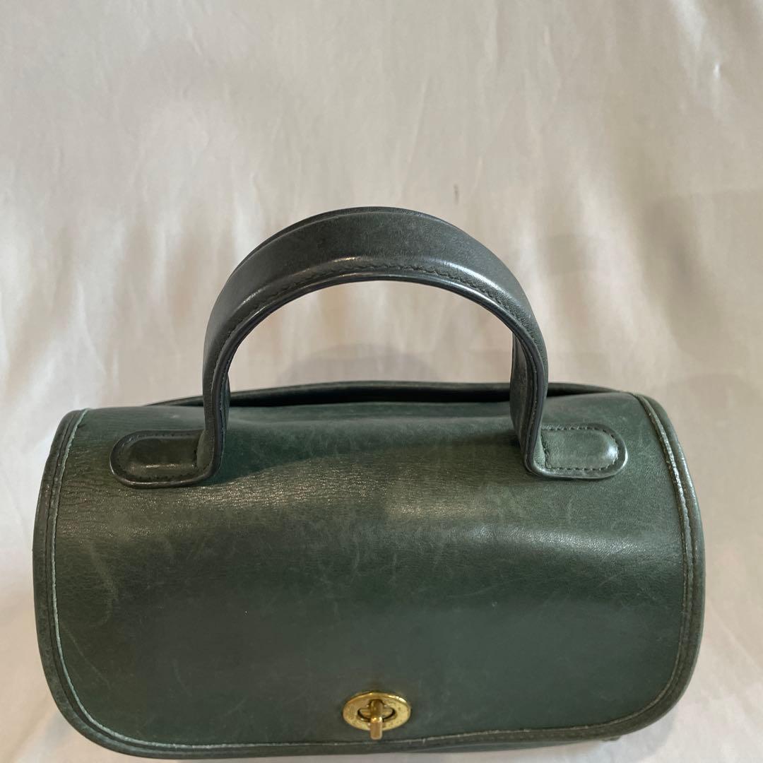 極希少❗️OOLDCOACH 2way バッグ　グリーン　9977 アメリカ製