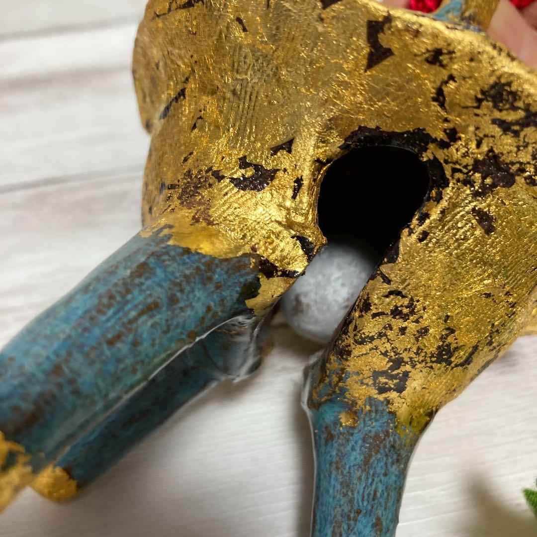 新品 清水焼 京焼 清水正作 金箔 六瓢文 鈴 置物 インテリア 陶芸昭和