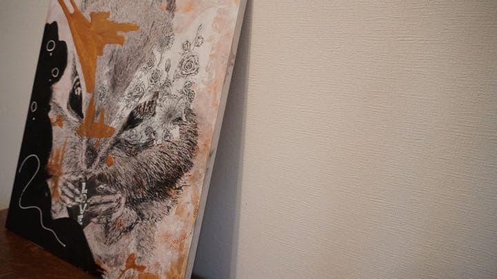 【原画】Heart of gold（絵画、アート、インテリア、F10、美術品）