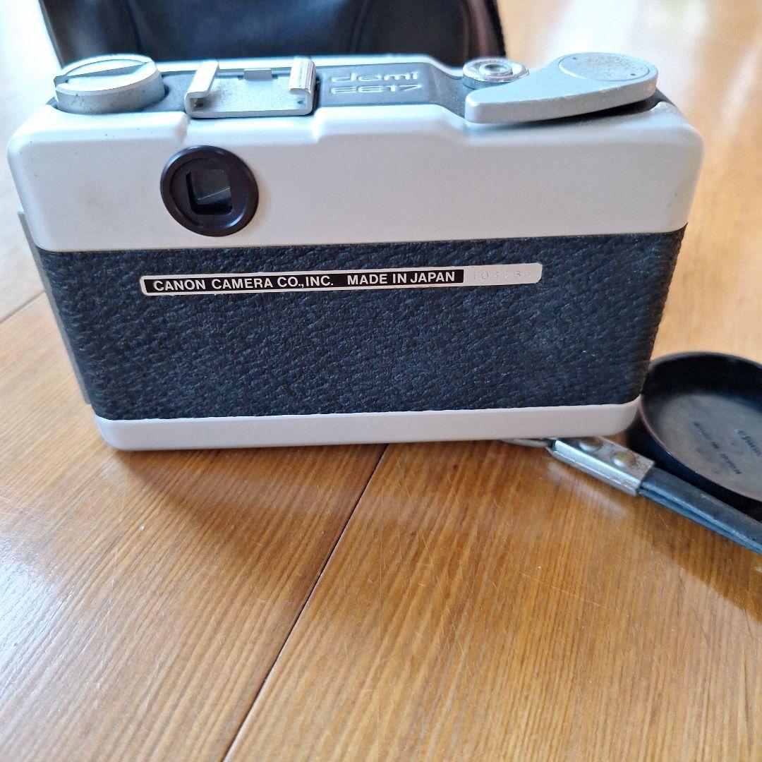 値下げしました。動作未確認Canon カメラ 日本製 レザーケース付き