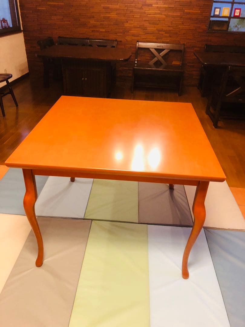 ナチュラルウッド ダイニングテーブル 正方形