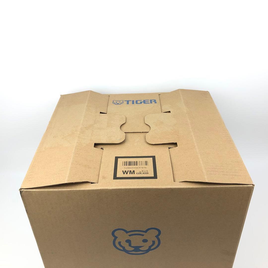 【新品開封品】タイガー 電気圧力鍋 2.2L COK-A220WM（ホワイト）