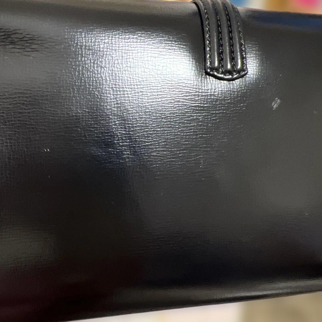 MORABITO 黒 クラッチバッグ ゴールドチェーン