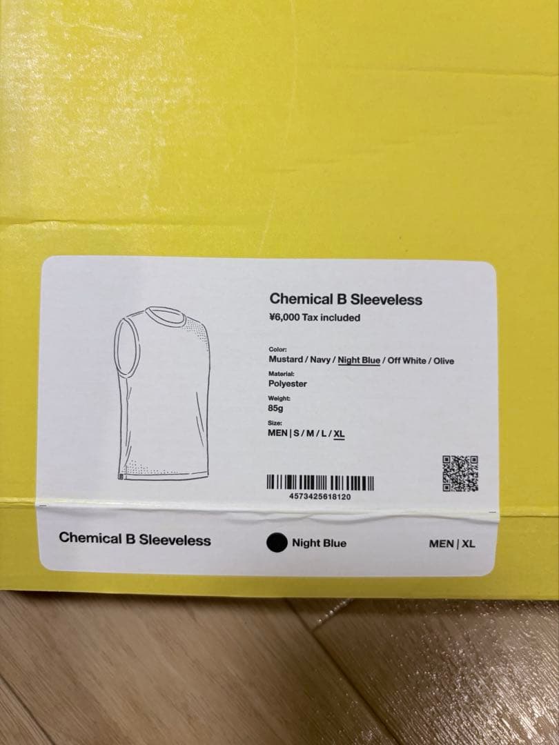 山と道 Chemical B Sleeveless L Night Blue