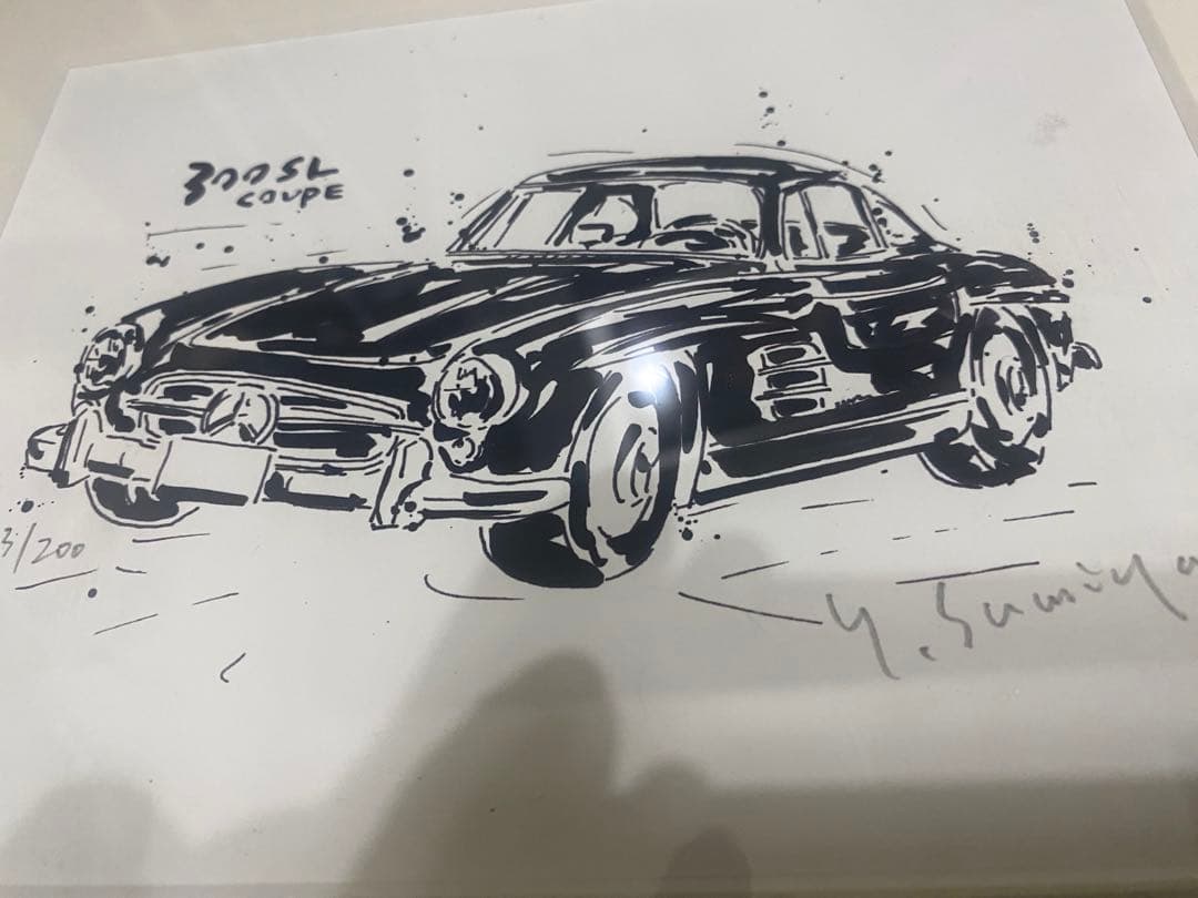 額付き！★300slクーペ★絵画