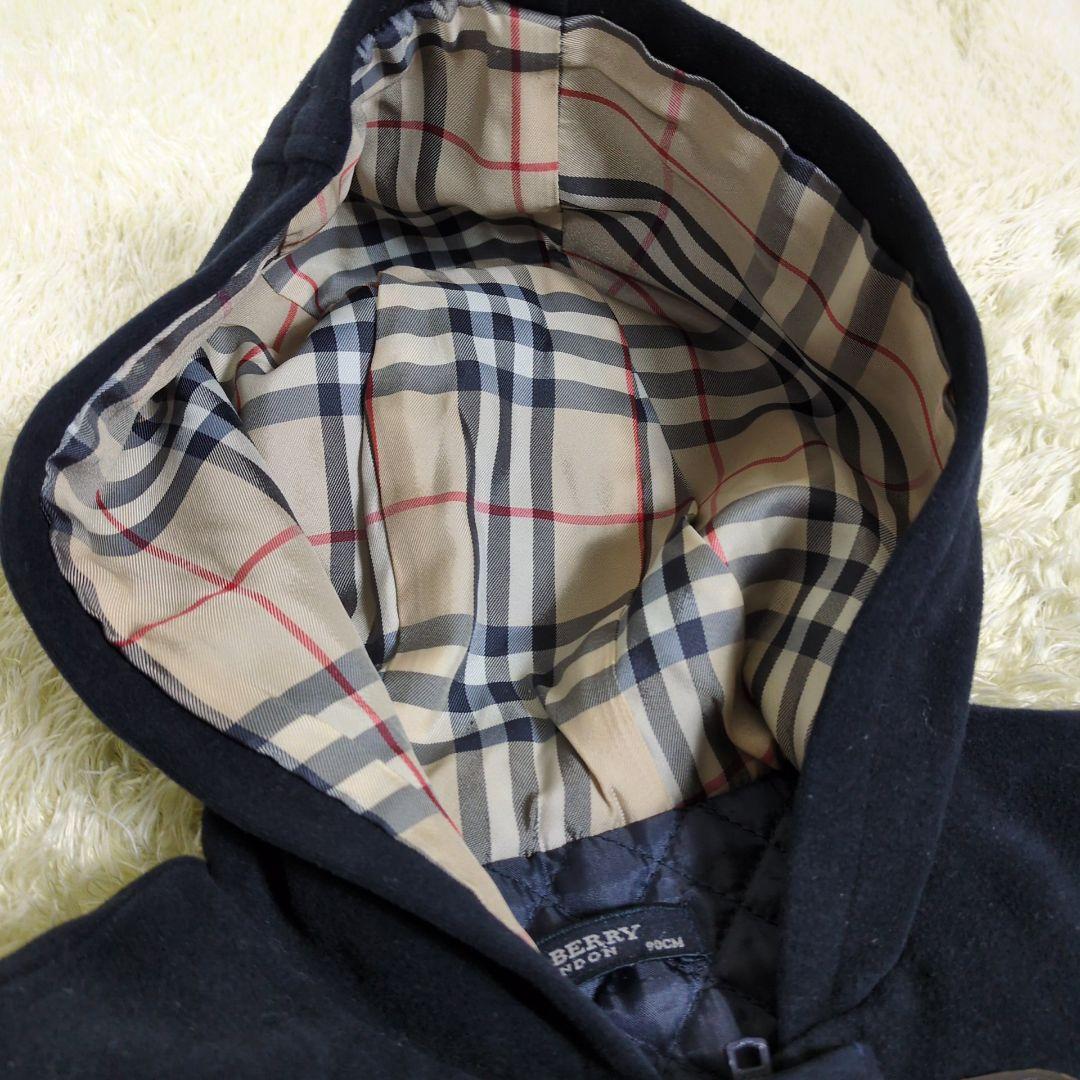 バーバリー ダッフルコート ノバチェック キッズ ネイビー - メルカリ