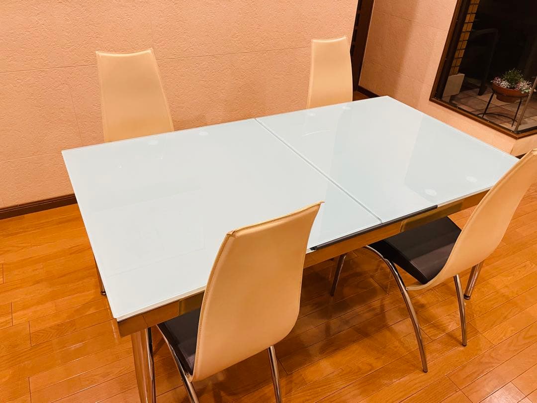 イタリアン家具 Effezetaエフェゼッタダイニングテーブル 引き取り限定品