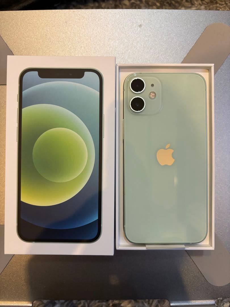 美品】Iphone 12 mini Green 128G Simフリー