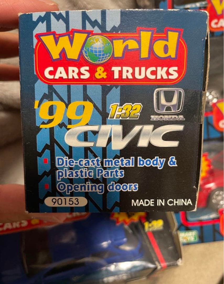 1/32 6台セット ホンダ シビック EK プルバック