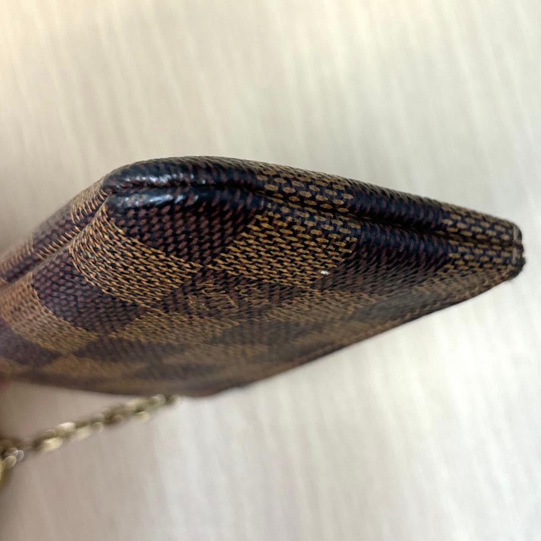 【美品】ルイヴィトン ダミエ N62658 CT0163ポシェットクレ 小銭入れ