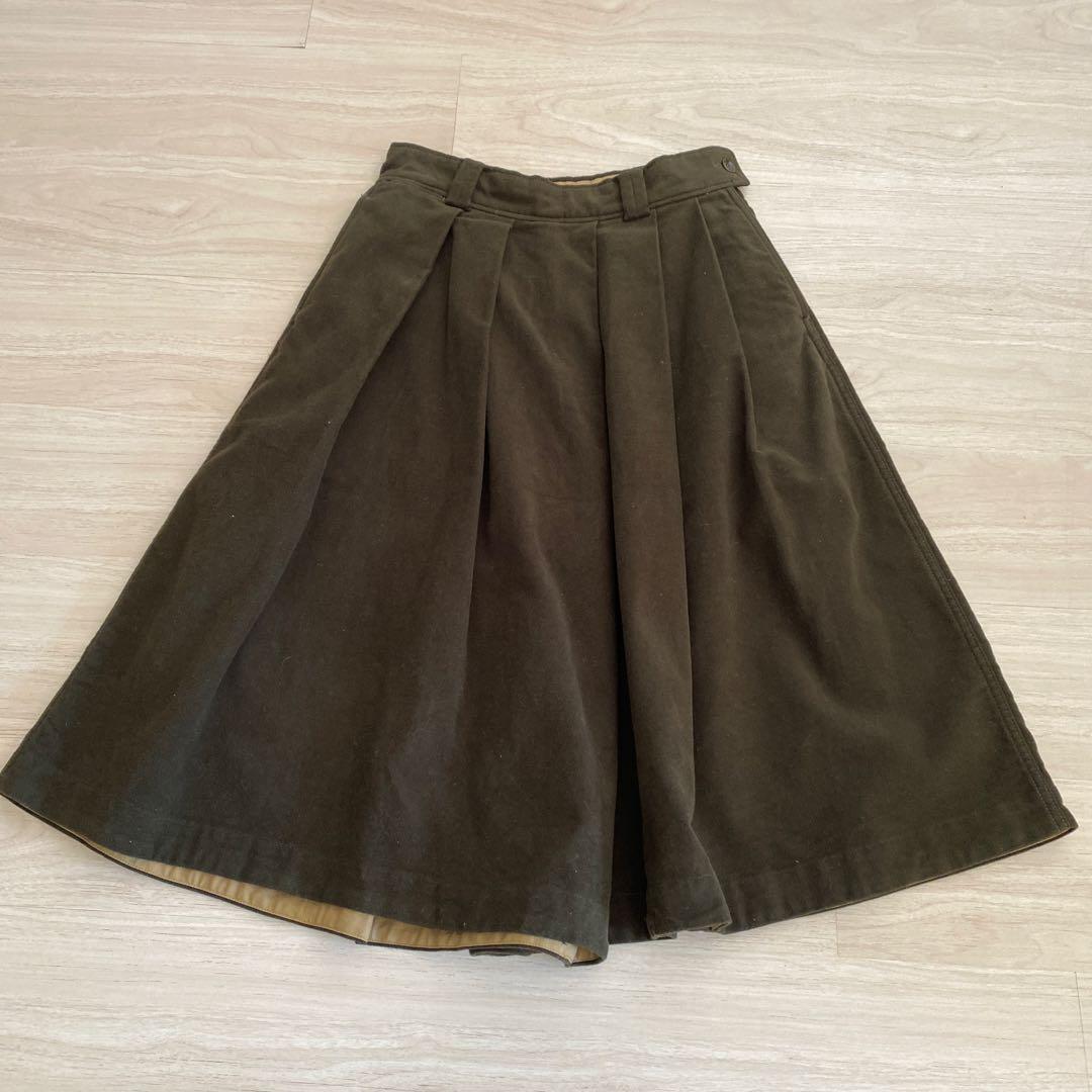 45R モールサージ　キュロット モスグリーン