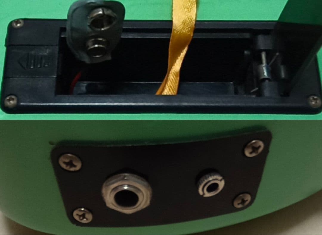 【美品】ZO-3 ミントグリーン アンプ内蔵ミニギター 専用ケース付き！！