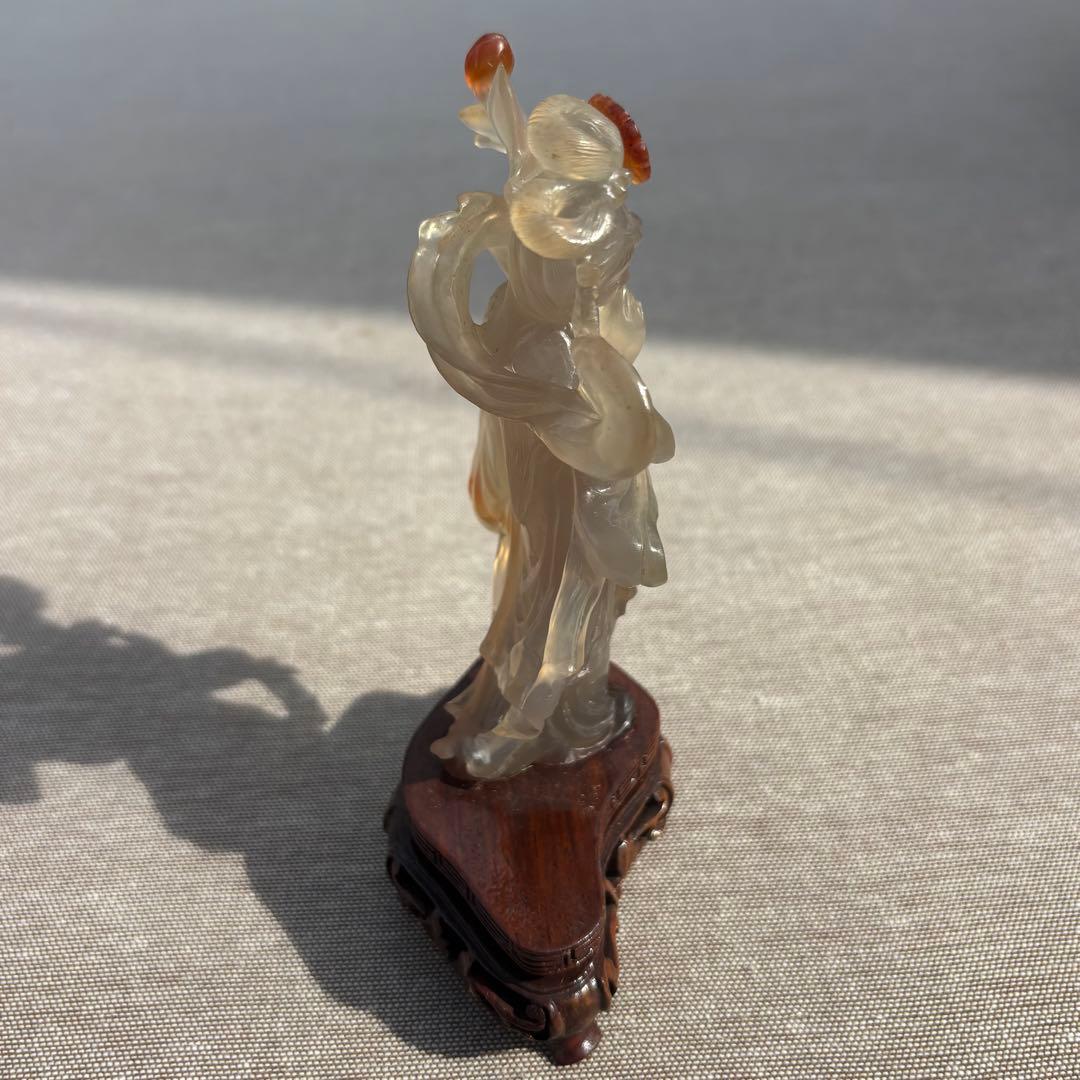 s001】極美品・瑪瑙メノウ中国美術置物 - メルカリ