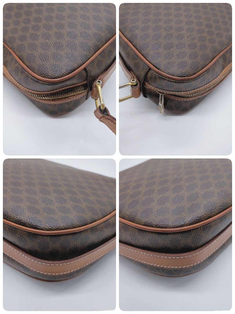 【人気モデル・良品】セリーヌ☆ショルダーバッグ マカダム トリオンフ PVC