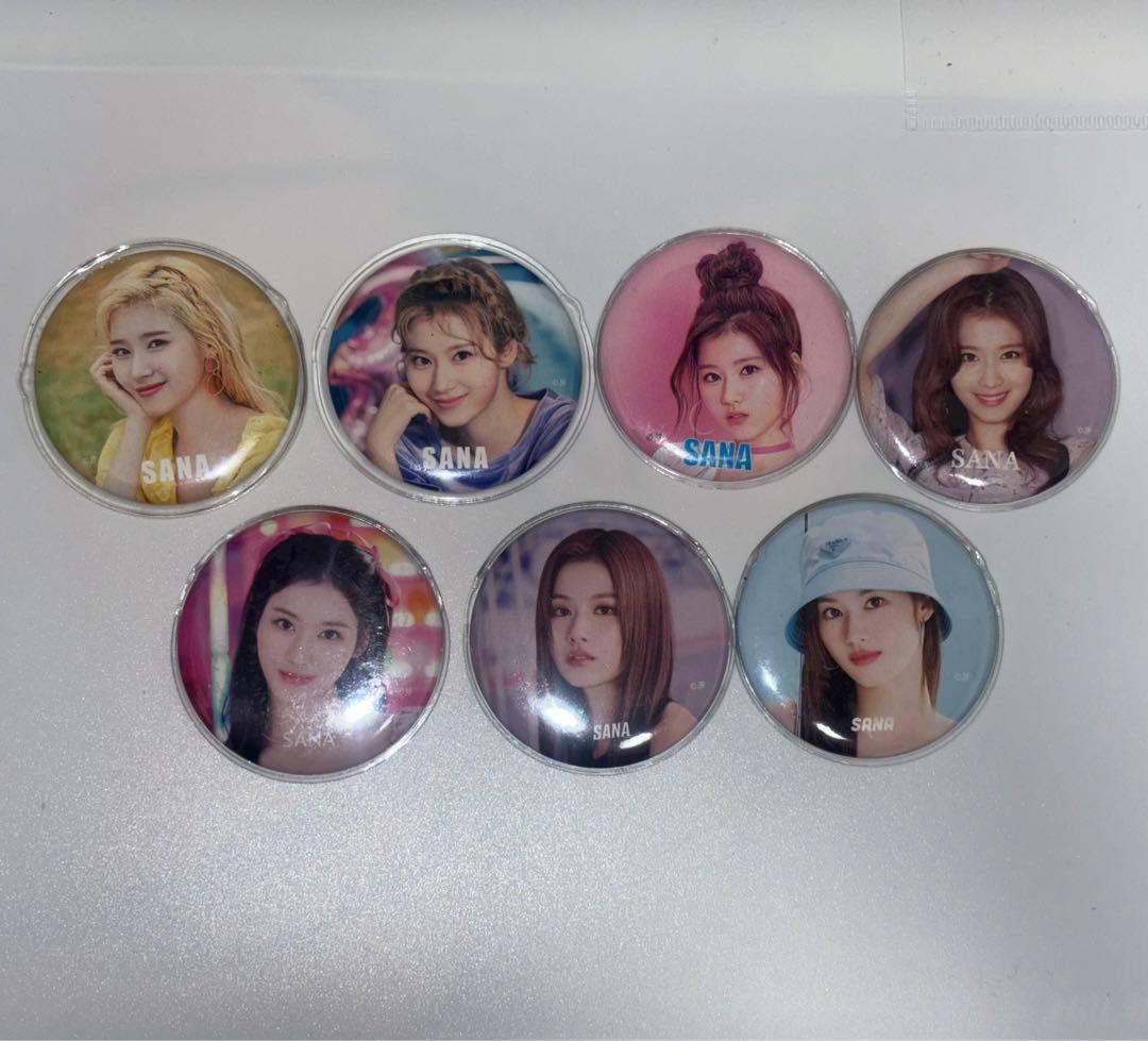 値下げ済】【即購入可】TWICE サナ 缶バッジセット - メルカリ