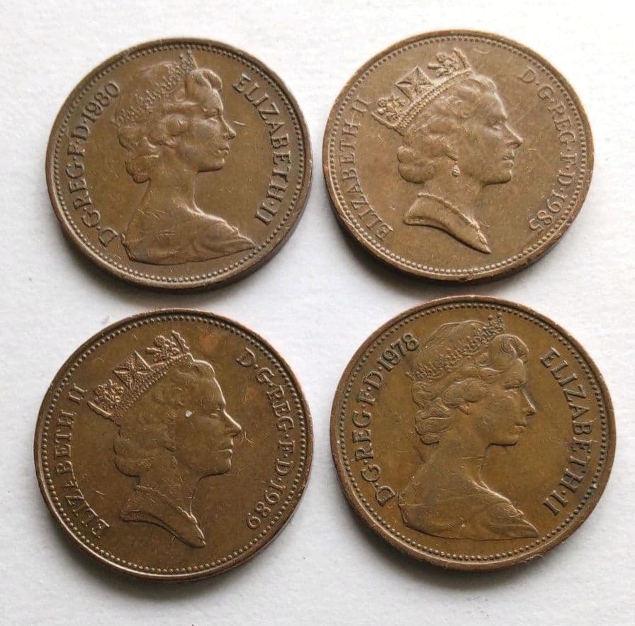 エリザベス女王コイン「2ペンス」4枚 - メルカリ