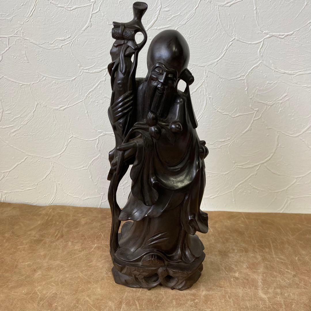 龍に乗った七福神 縁起物 中古品 木製 龍に乗った七福神 縁起物 中古