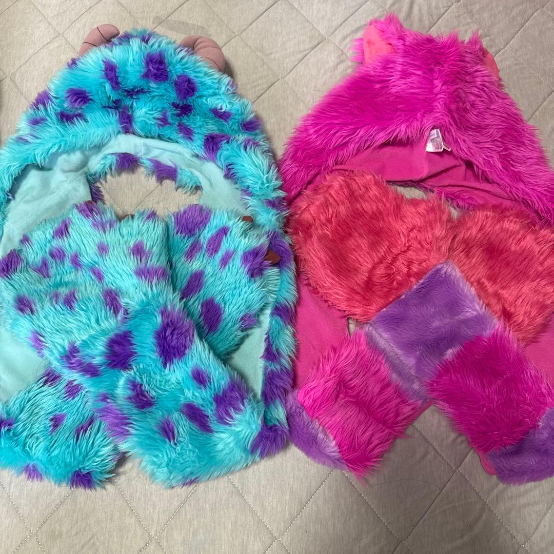 ディズニー、チャシャ猫とサリーのマフラーキャップ Disney チシャ猫 チェシャ猫&サリー マフラー キャップ 2個セット