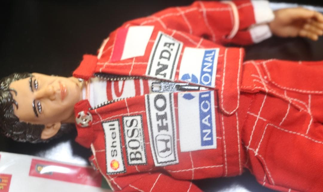 とと　 タカラ製　アイルトン ・セナ フィギャー　記念プレート付き