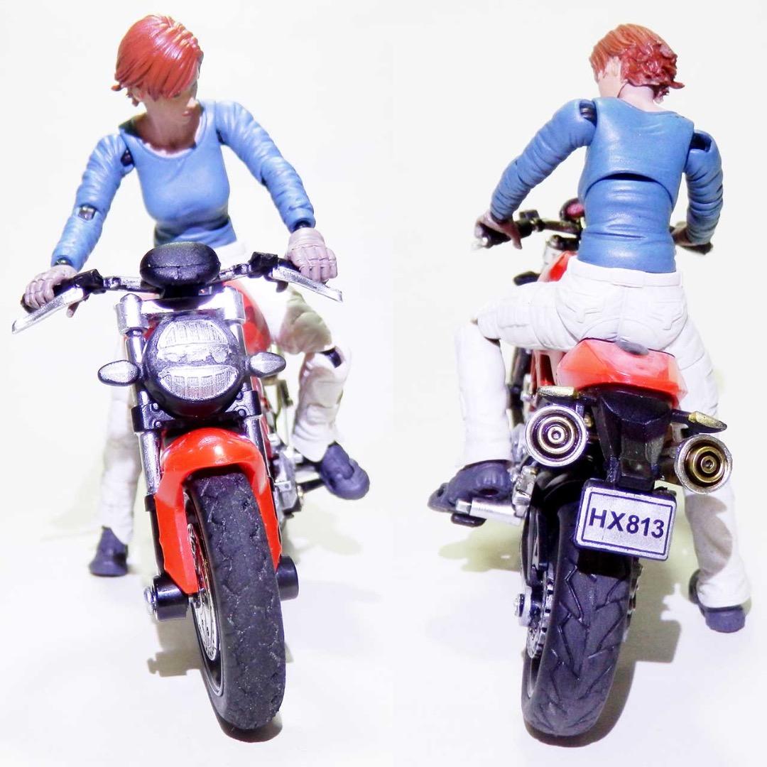 1/18スケール：可動フィギュア＆バイク（ミニカー）：個人塗装＆改造品