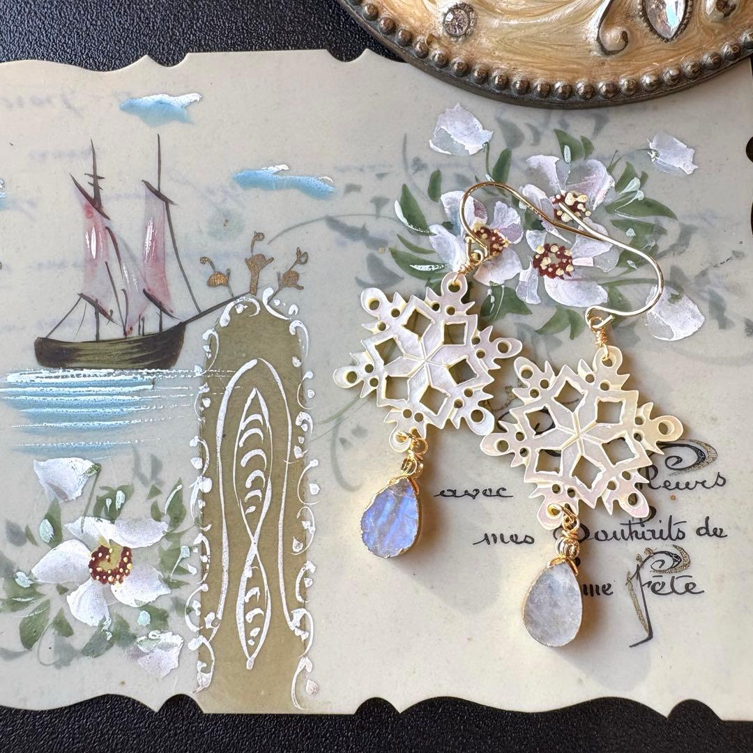 のんたん様✴︎winterイベントMOPカービング(1)❅雪の結晶＆モッカイト他