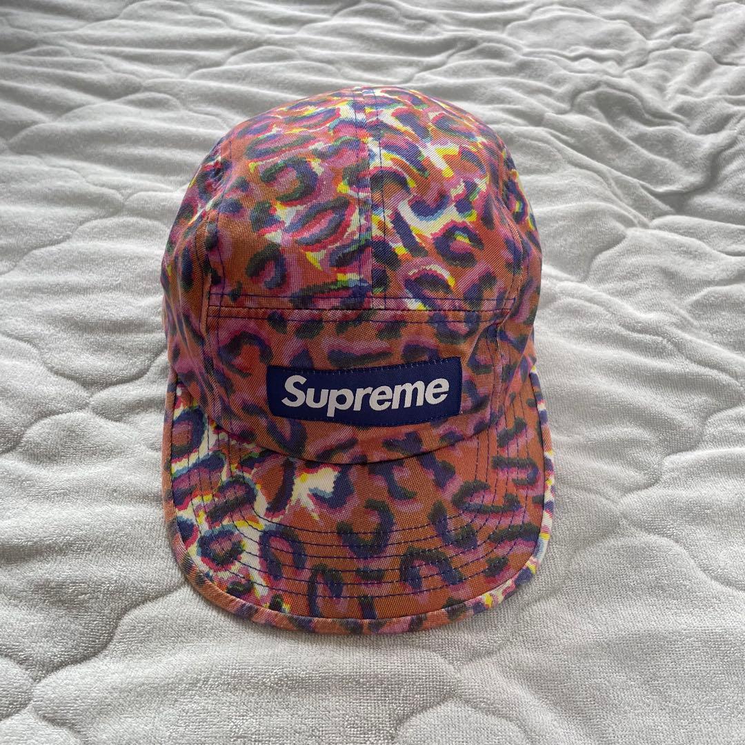 Supreme レオパード柄 キャップ2024AW