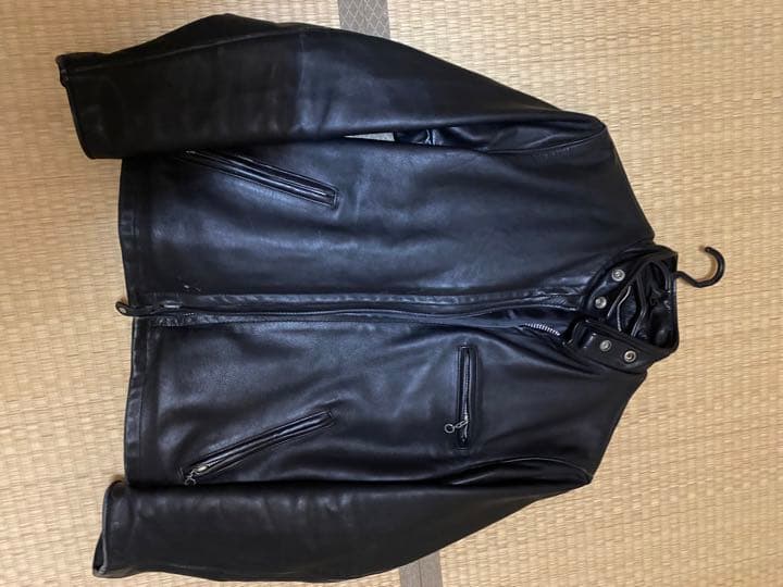 LEATHERCRAFT PROCESSシングル レザー ライダースジャケット