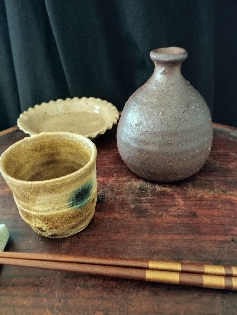 酒器の神様　中村六郎　備前　徳利