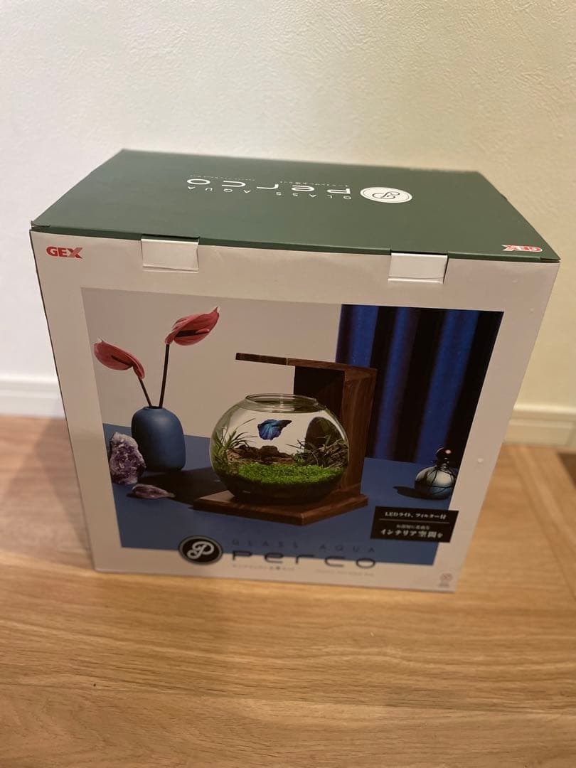 GEXグラスアクア PERCO B-Dark Wood オールインワン水槽ペルコ
