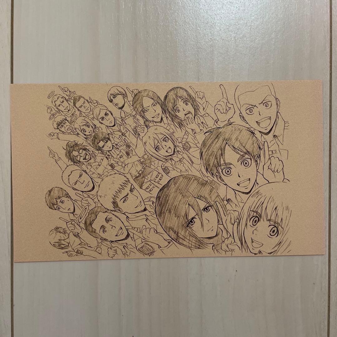 進撃の巨人 DVD 特典 ポストカード イラストカード 31 - メルカリ