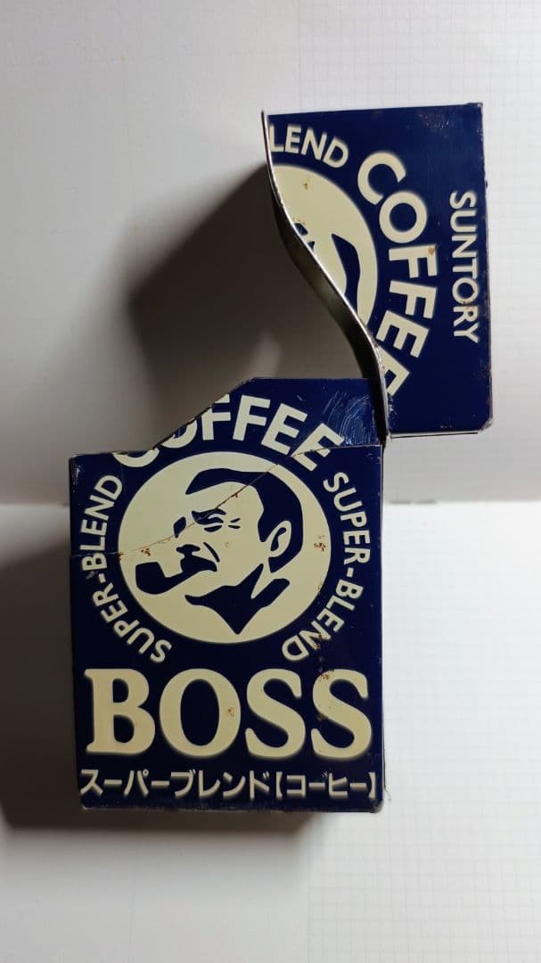 SUNTORY BOSS 振り子時計 壁掛空缶シガレットケース レトロ2セット