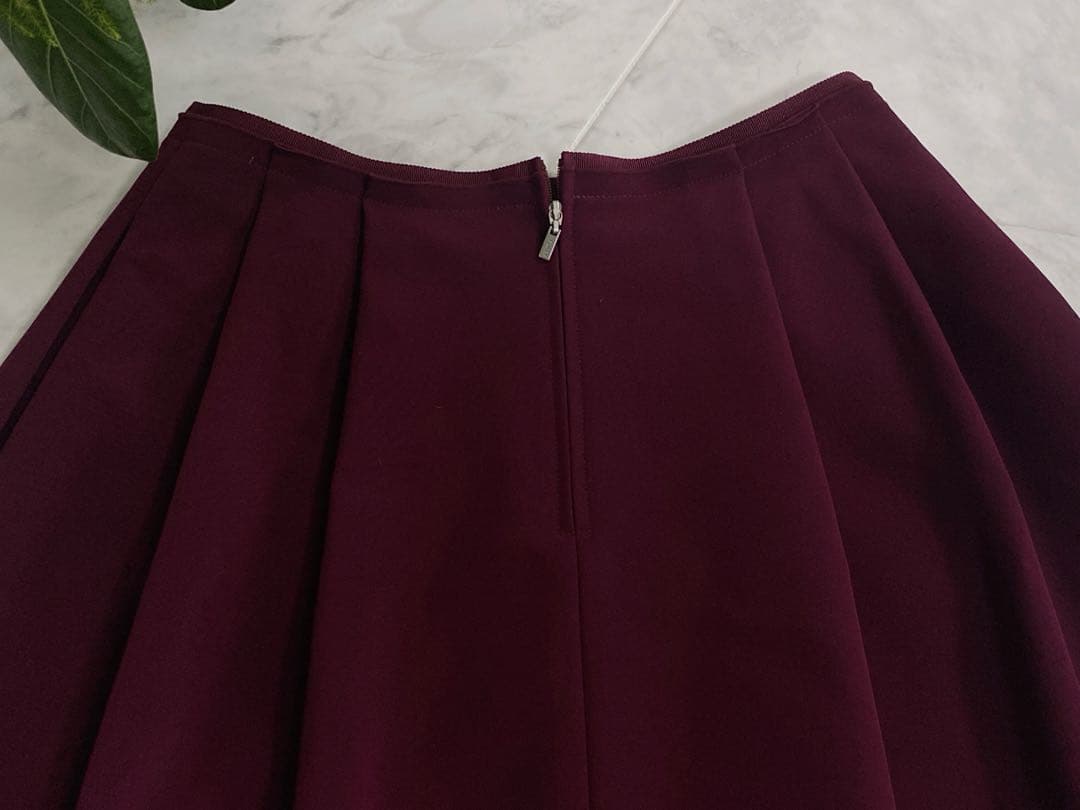 新品・未使用★FOXEY/フォクシースカート バロン 38 バーガンディ